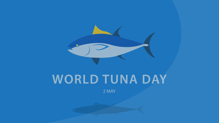 Obraz premium World Tuna Day. vector illustration background.