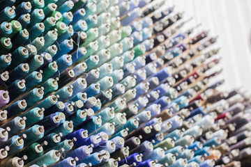 threads on a white background