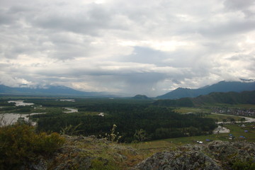 panorama of the mountains