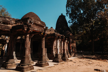 View of the Jain Lakhena Temple at Polo Forest in Abhapur, Gujarat, India