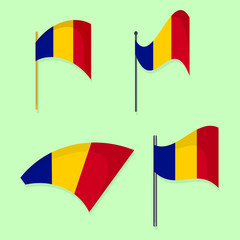 Chad national flag 