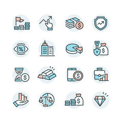 business and marketing icons set