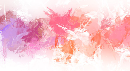 Brushed Painted Abstract Background. Brush stroked painting. Strokes of paint. 2D Illustration.