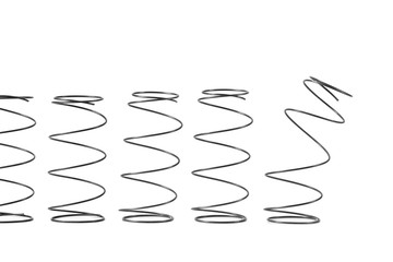 Conceptual image of steel springs
