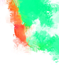 Brushed Painted Abstract Background. Brush stroked painting. Artistic vibrant and colorful wallpaper.