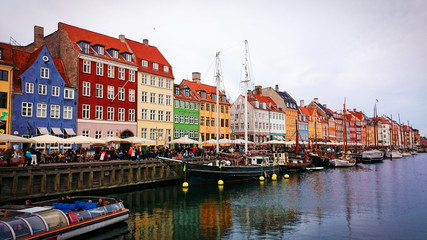 Traditional Houses Nyhavn in Copenhagen, Denmark