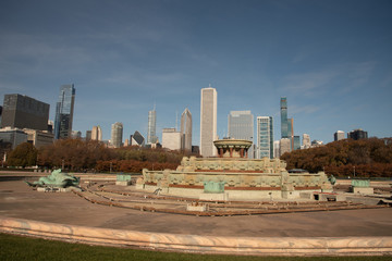 Fototapeta premium Buckingham, fountain at Grant Park