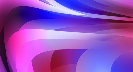 Abstract background with colorful gradient. Vibrant graphic wallpaper with stripes design. Fluid 2D illustration of modern movement.