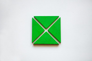 Puzzle study of mathematical fractions