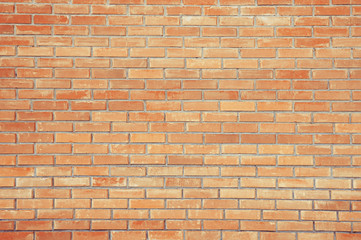Old red brick wall background texture