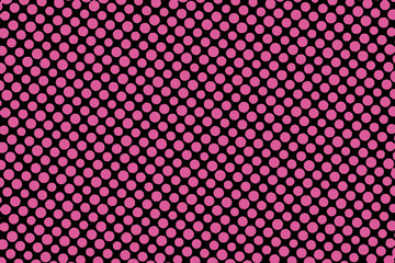 An abstract pink and black rough edged dot shape background image.