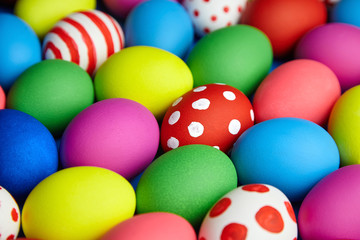 Easter Day, Easter Eggs colorful background