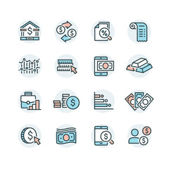 business and marketing icons set