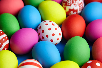 Easter Day, Easter Eggs colorful background