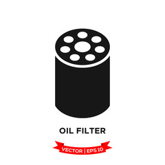 oil filter icon in trendy flat design