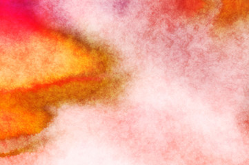 Watercolor painted background. Abstract Illustration wallpaper. Brush stroked painting. 2D Illustration.