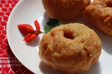 Balushahi or Balusahi, Indian traditional sweets, festival food