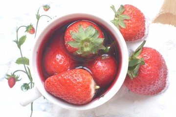 infusion de fresas