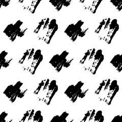 Seamless Pattern with hand drawn scribble smears