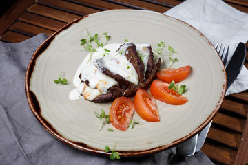 grilled chicken breast with vegetables