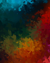 Brushed Painted Abstract Background. Brush stroked painting. Strokes of paint. 2D Illustration.