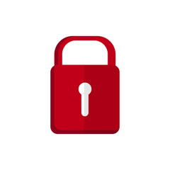 A simple red padlock icon