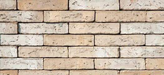 Closeup of the brick facade
