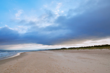 Fototapeta na wymiar Leba Baltic sea coast