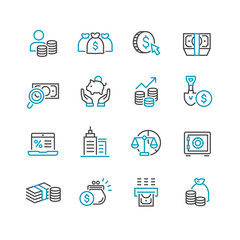 Business and finance web icon set