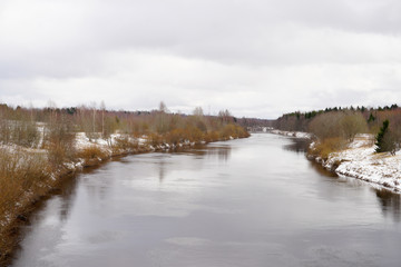 Obraz premium Svir river in the northwestern part of Russia