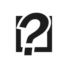 Question mark outline icon. Symbol, logo illustration for mobile concept and web design.