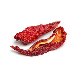 Half sliced dried red pepper