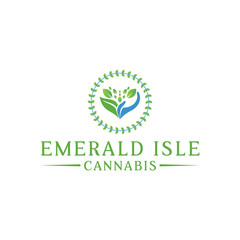 hemp extracts quality hemp and cannabis products. Hemp-based CBD products. Vermont Hemp Farm vector template logo design inspiration.