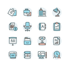 Business Office vector Icon Set