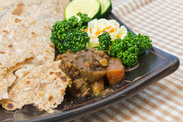 カレーとチャパティ
