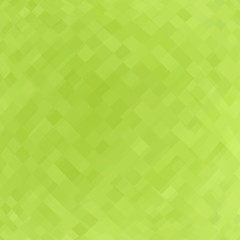 Green abstract pixel banner. Vector 3D design template. Geometric spring background.