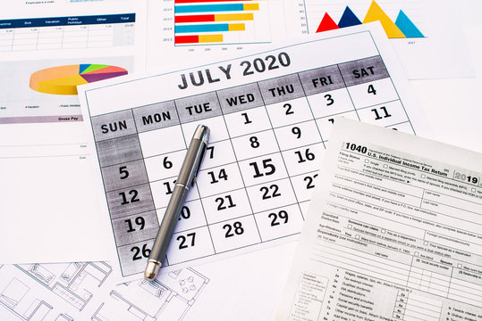 Taxes 2020, Federal Tax Filing Deadline Extended To July 15 Due To Coronavirus.