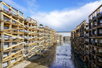 double glazed window factory warehouse under the open sky