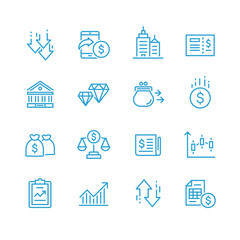 Business and finance web icon set