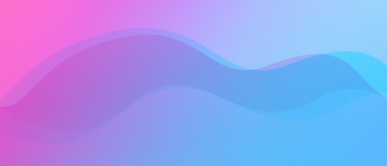 Abstract minimalistic color wave backdrop