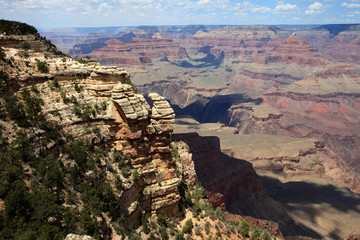 Fototapeta premium Arizona / USA - August 01, 2015: South Rim Grand Canyon landscape, Arizona, USA