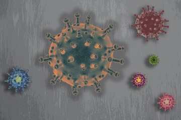COVID-19 coronavirus prevention and quarantine concept poster