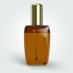 Vector 3D Essential Oil Bottle Illustration