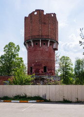 Old abandoned watertower in Armavir, Russia