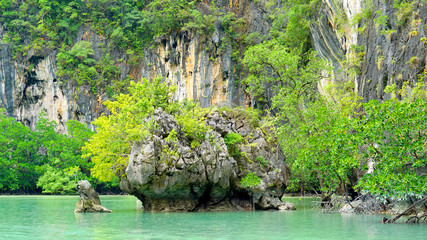 Island sea mountains travel nature