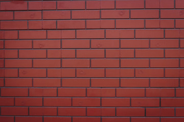 Red brick wall. Brick wall background.