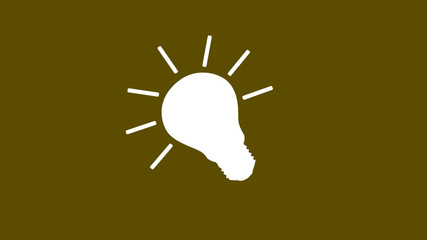New white bulb icon,bulb icon on white background,science icon