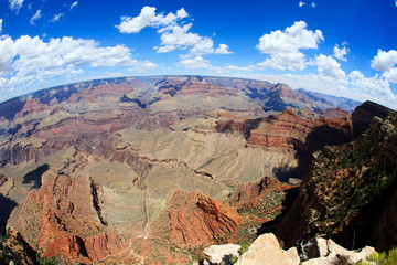 Arizona / USA - August 01, 2015: South Rim Grand Canyon landscape, Arizona, USA