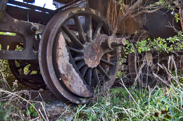 Old steam locomotive