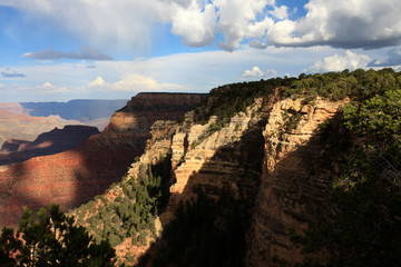 Arizona / USA - August 01, 2015: South Rim Grand Canyon landscape, Arizona, USA